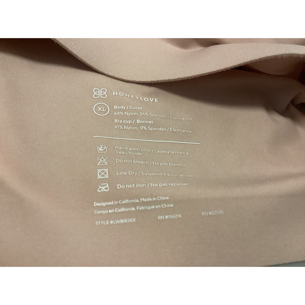 Honeylove Silhouette Bra Women XL Sand Beige Wireless Seamless LWBR0101 - Picture 6 of 9